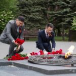 В Астрахани дипломаты прикаспийских государств почтили память участников Великой Отечественной войны